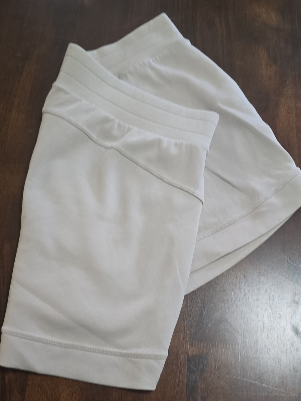 Women's High-Waist White Active Shorts
